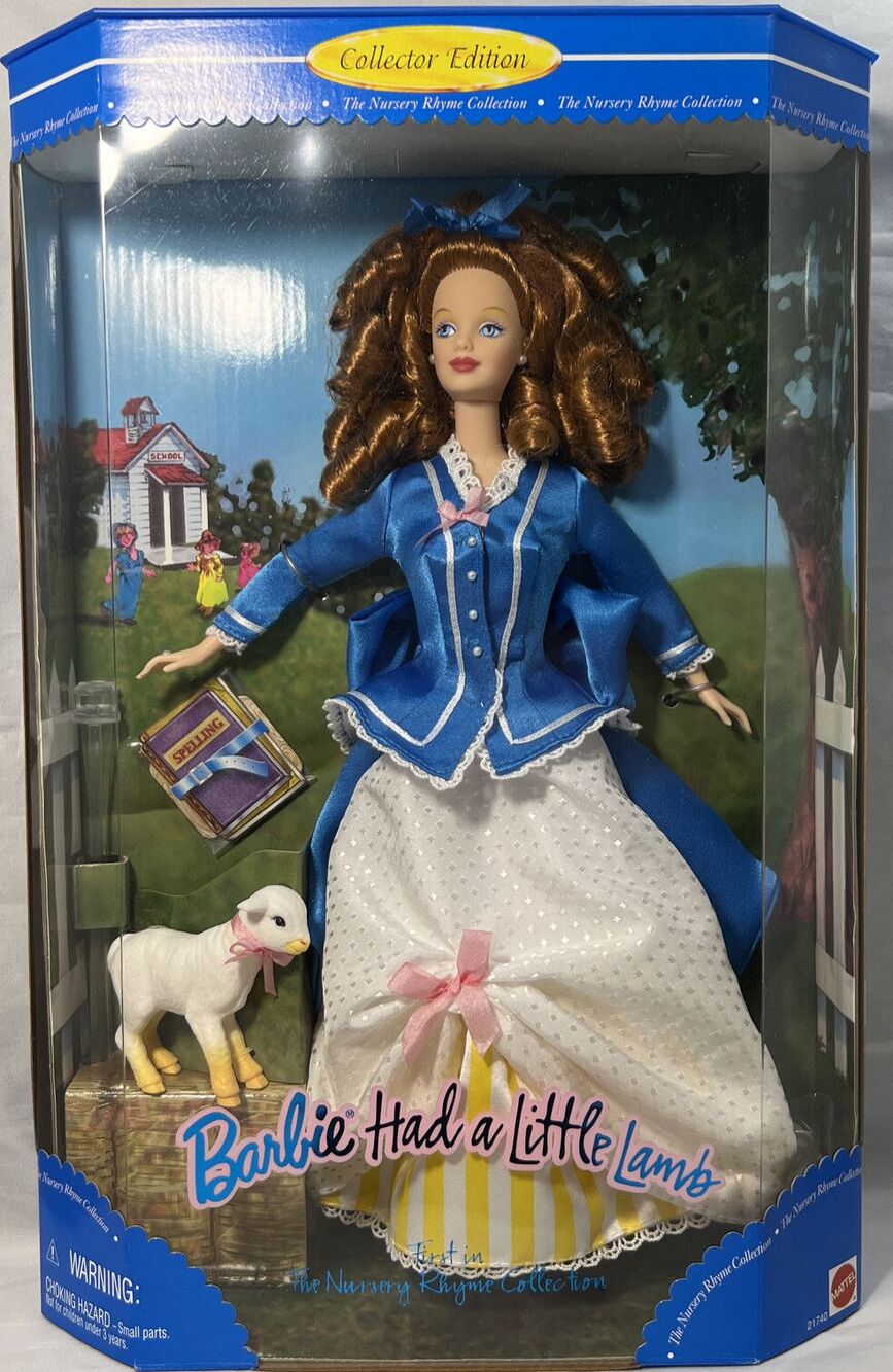 Mary Had A Little Lamb Barbie Doll - Nursery Rhyme Collector Edition - New